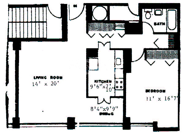 1355 N Sandburg Terrace Floorplan - 04, 06 Tier